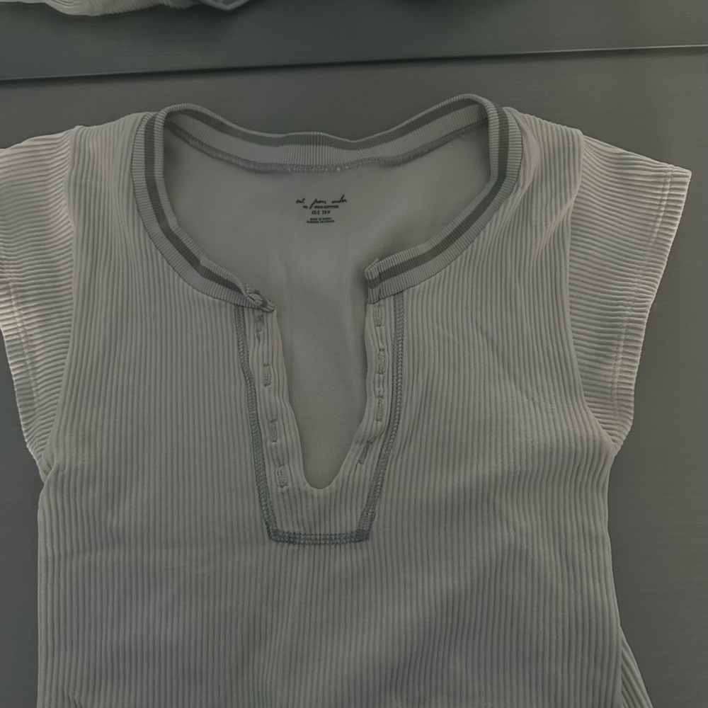 Urban Outfitters Gray Ribbed Tank Top